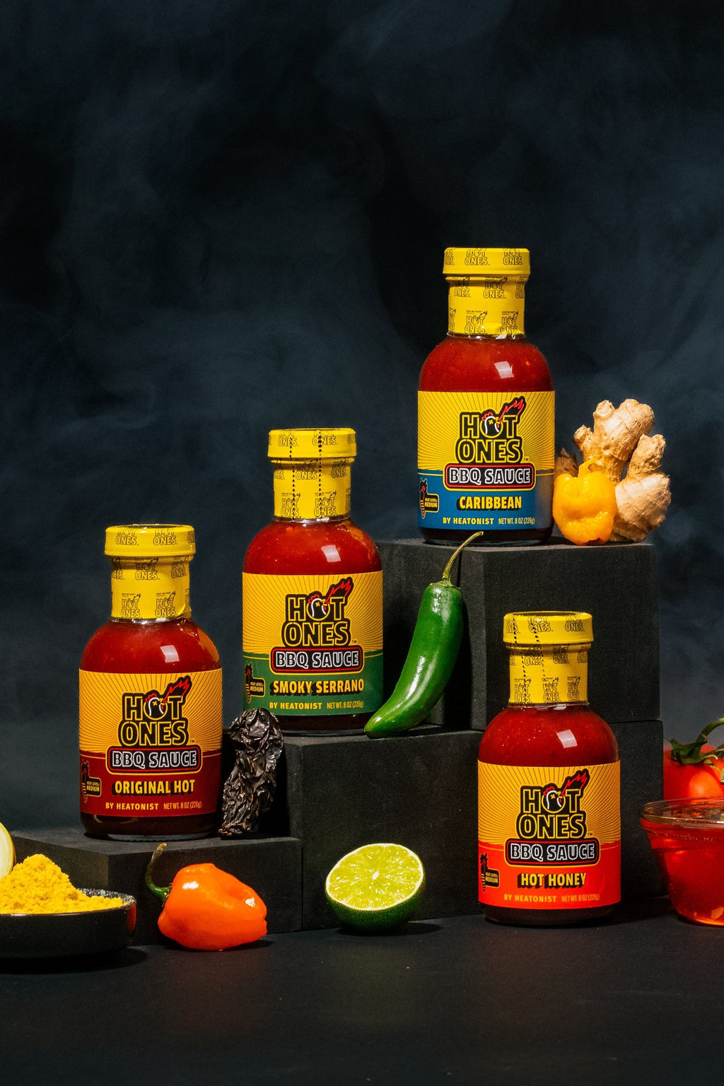 Hot Ones BBQ Trio Pack (Original / Hot Honey / Caribbean)